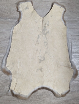 Kaninchenfell Rexkanin hellgrau braun beige Nr. 50