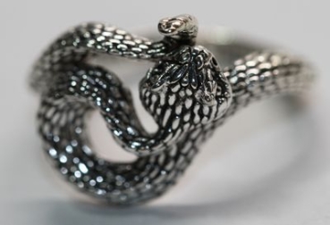 Ring Viper silbern