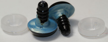 Preview: Sicherheitsaugen 16 mm Sky Blue irisierend metallic Schielaugen 4
