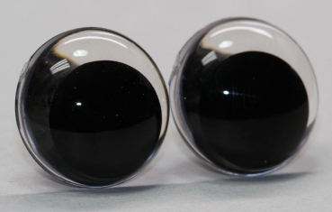 1 Paar Sicherheitsaugen 18 mm Schielaugen transparent