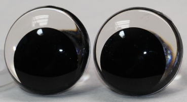 1 Paar Sicherheitsaugen 23 mm Schielaugen transparent