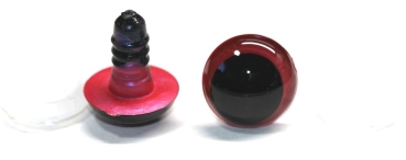 1 Paar Sicherheitsaugen 16 mm rotblau metallic Schielaugen