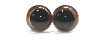 1 Paar Sicherheitsaugen 16 mm rosegold metallic Schielaugen