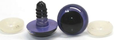 1 Paar Sicherheitsaugen 18 mm violettgold metallic Schielaugen