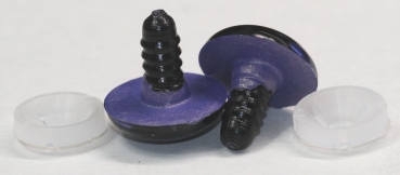 1 Paar Sicherheitsaugen 20 mm violettgold metallic Schielaugen