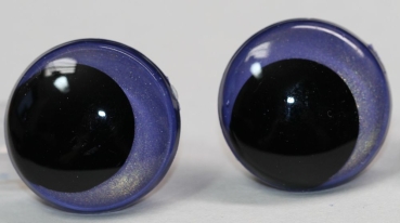 1 Paar Sicherheitsaugen 23 mm violettgold metallic Schielaugen