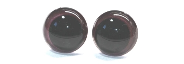 1 Paar Sicherheitsaugen 16 mm weinrot metallic Schielaugen