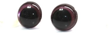 1 Paar Sicherheitsaugen 18 mm weinrot metallic Schielaugen