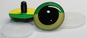 Sonderangebot: 1 Paar Sicherheitsaugen 50 mm Frosch hell