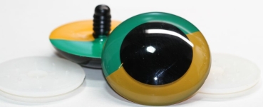 Sonderangebot: 1 Paar Sicherheitsaugen 60 mm Frosch dunkel