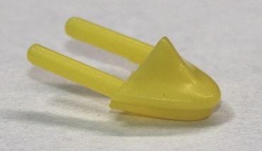 1 Stück Schnabel zum Einkleben 19 mm x 11 mm gelb