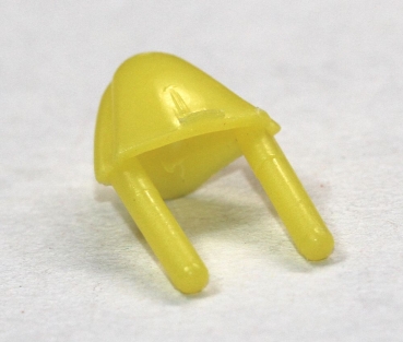 1 Stück Schnabel zum Einkleben 19 mm x 11 mm gelb