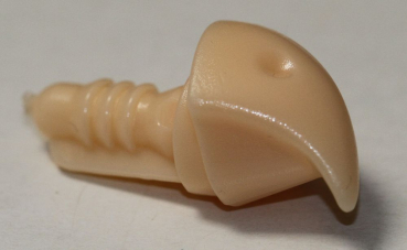 Sicherheitsnase 17 mm x 14 mm x 14 mm Schnabel hart hautfarben mit Sicherheitsscheibe