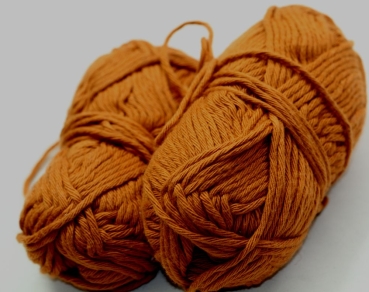 Woll Butt Schulgarn 72 g braun 100% Baumwolle Rest