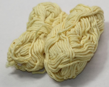 Woll Butt Schulgarn 25 g hellgelb 100% Baumwolle Rest