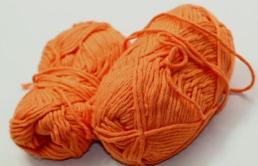 Woll Butt Schulgarn 70g orange 100% Baumwolle Rest