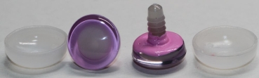 1 Paar Sicherheitsaugen trapezoid 20 mm rosa nachtleuchtende Pupille