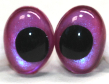 Augen tropfenförmig blauviolett metallic