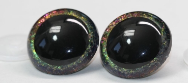 Sicherheitsaugen Unikat Glitter Holo Flakes 34 mm