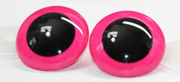 Sicherheitsaugen Unikat neon Pink nachtleuchtend 60 mm