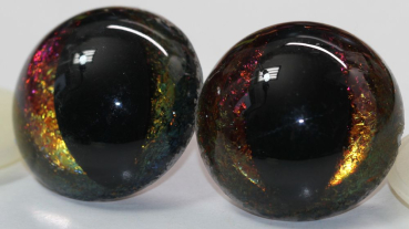 Sicherheitsaugen Katze Drache Unikat Mirror Chrome 30 mm