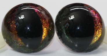 Preview: Sicherheitsaugen Katze Drache Unikat Mirror Chrome 30 mm