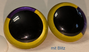 Preview: Sicherheitsaugen Unikat metallic 34 mm