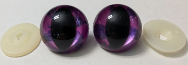 Sicherheitsaugen Katze Drache metallic 30 mm