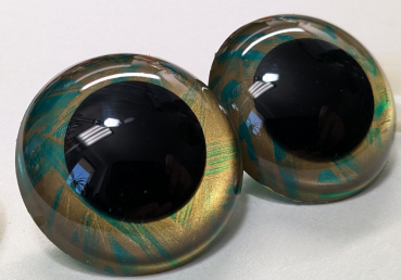 Preview: Sicherheitsaugen Unikat metallic 45 mm