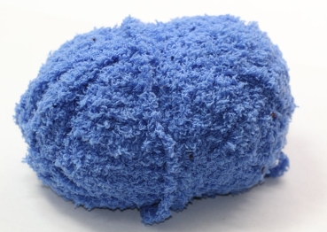 Wolle Viva Kuschelgarn 45 g 100 % Polyester Farbe blau Rest