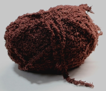 Wolle Viva Kuschelgarn 47 g 100 % Polyester Farbe dunkelbraun Rest