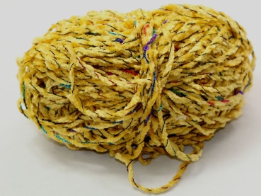 Wolle Karibik Chenille 51 g 95 % Polyacryl 5 % Polyamid Farbe gelb Rest