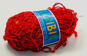 Wolle Karibik Chenille 50 g 95 % Polyacryl 5 % Polyamid Farbe rot