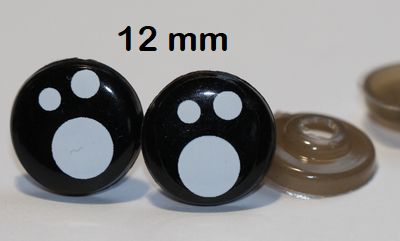 Sicherheitsaugen Neonpink – 8 Mm, Mit Sicherheitsscheiben Für Plüschtiere