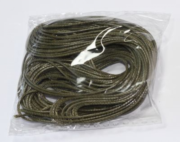 ca. 9 m Kordel Baumwolle gewachst ca. 0,8 mm olivgrün