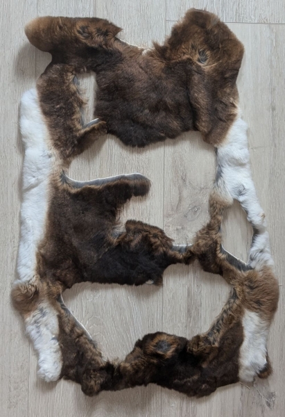 Kaninchenfellreste Rexfell wie auf den Fotos zu sehen Nr. 02