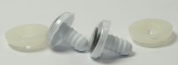 1 Paar 12 mm Sicherheitsaugen Comic Wackelaugen weiß schwarz