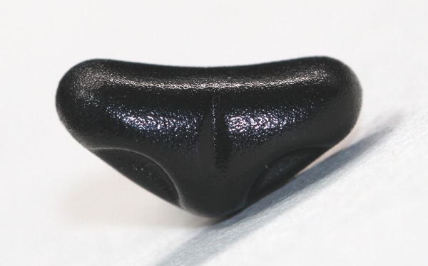 Sicherheitsnase 15 mm x 7 mm Katze hart schwarz mit Sicherheitsscheibe