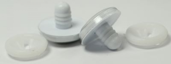 1 Paar 18 mm Sicherheitsaugen Comic Wackelaugen weiß schwarz