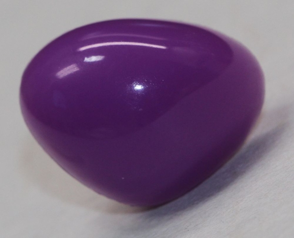 Sicherheitsnase dreieckig hart violett mit Sicherheitsscheibe 18 mm