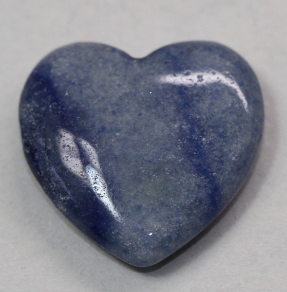 1 Herz Naturstein Blue Sandstone ca. 20 mm x 20 mm x 6 mm