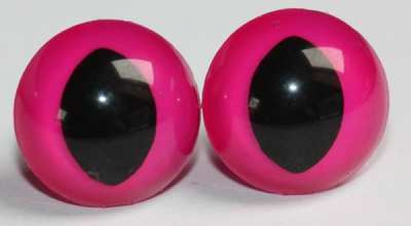 1 Paar Katzenaugen Drachenaugen Sicherheitsaugen Neon pink