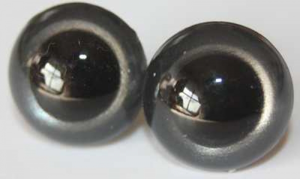 1 Paar Sicherheitsaugen anthrazit metallic