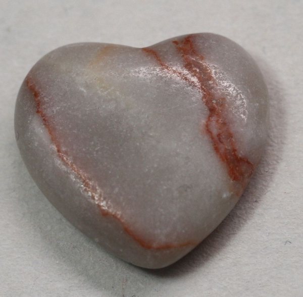 1 Herz Naturstein Jaspis ca. 20 mm x 20 mm x 6 mm