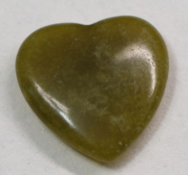 1 Herz Naturstein grüner Achat ca. 20 mm x 20 mm x 6 mm