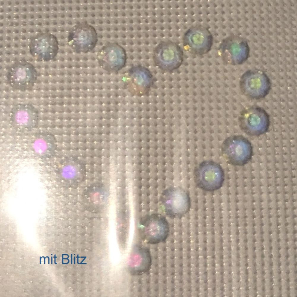 Swarovski-Bügelapplikation Herz mini Transmission