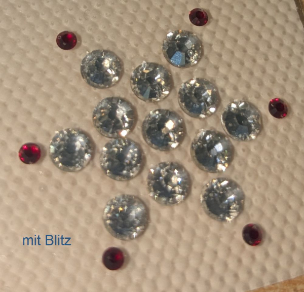 Swarovski-Bügelapplikation Stern Crystal
