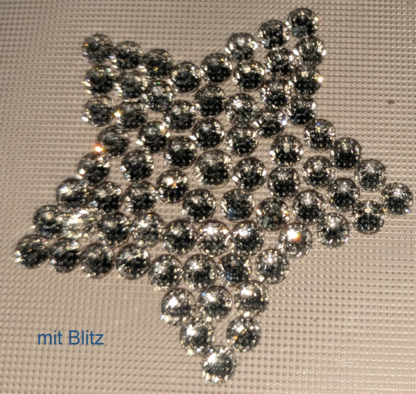 Swarovski-Bügelapplikation Stern gefüllt crystal