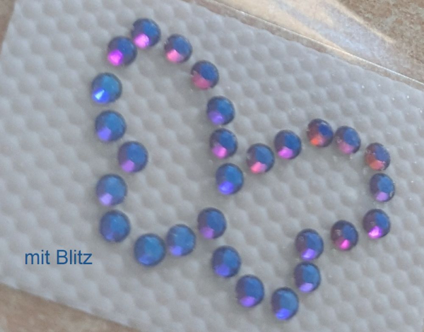 Swarovski-Bügelapplikation Schmetterling Volcano
