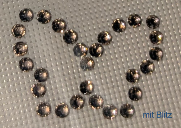 Swarovski-Bügelapplikation Schmetterling hellbeige